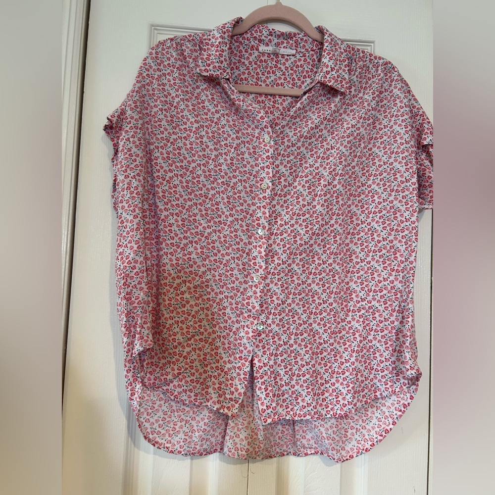 Jane and Delancey Pink Floral Blouse